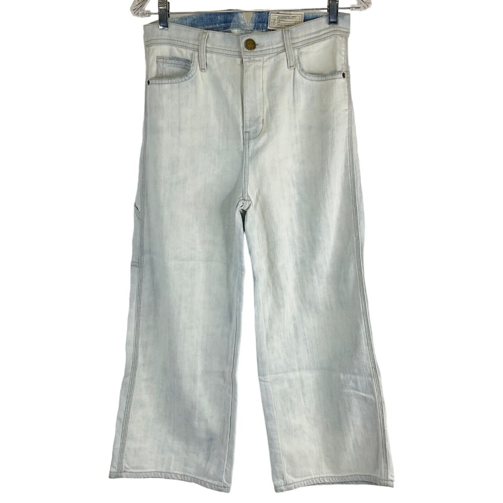 Current/Elliott Jeans Women's Sz 29" Acid Wash The Workwear Cropped Wide Nwot